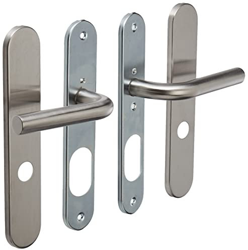 Bricard Tempo 66459 Griff-Set New Wave für schlüssellose Innentür, Edelstahl