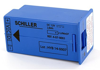 Schiller - Battery for defibrillator Fred Easy SCHILLER 12v 2.8 Ah - 4-07-0001