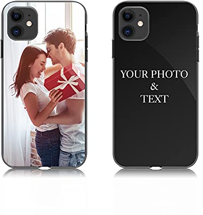 Personalisierte Handyhülle mit Eigenem Foto Bedrucken für iPhone 6 6s Rutschfest Wasserdicht Weich Schutzhülle Bild Selbst Gestalten Lustiges Geschenk für Freunde Kollegen Weihnachten Geburtstag