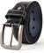 3ZHIYI Herren Vollledergürtel aus Büffelleder,Vollnarbenleder Gürtel 4mm stark 38mm Breiter (Schwarz-064, 130CM)