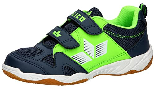 Lico Unisex Kinder Sport V Hallenturnschuhe, Marine Lemon, 35 EU