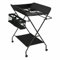 Klappbare Wickelkommode höhenverstellbar Klappwickeltisch mit/ohne Rollen, Mobile Wickeltisch mit Wickelauflage, Sicherheitsgurt und Ablagefächern Geeignet für Babys und Kleinkinder (d)