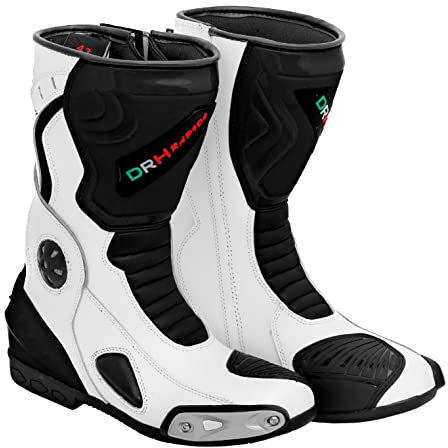 DRH RAPIDO SCARPE MOTO RACING BR1, Nero , 42 2/3 EU