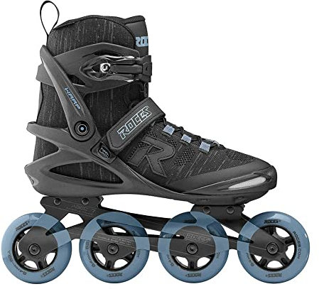 Rollers de Fitness Warp Thread TIF, Noir/Bleu aérien