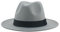 QBQZXAOSOWH Fedora Trilby Hüte Für Damen Beige Ribbon Band Hüte Für Herren Panama Hochzeit Dekorieren Damen Hut 59-61Cm(XL) Hellgrau