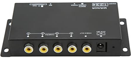 4 Channel Mobile Vehicle Car DVR, 720P HD Digital Video Recorder Universal Mini MDVR Recorder Kit for School Buses Tank Trucks Engineering Vehicles Boats, RCA Head Interface, Multiple Protection