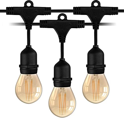 Ledvion - LED Lichterkette, 10 Meter, E27 LED Lampe, Inklusive Stecker, Gartenbeleuchtung