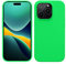 kwmobile Handyhülle für iPhone 14 Pro Hülle, für iPhone 14 Pro Case - Hülle Silikon - kabelloses Laden - Neon Grün