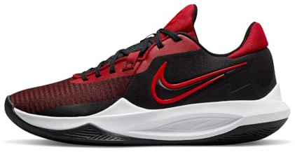 NIKE Men's Precision 6 Sneaker, Black University Red Gym Red, 11 UK