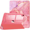 FINTIE Custodia per iPad (A16) 11ª Generazione 11 (2025)/iPad 10ª Generazione 10.9 (2022) - Sottile Leggero Trasparente Cover Posteriore con Bordo in TPU Morbido Auto Sveglia/Sonno, Rosa Marble