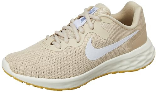 Nike Damen W Revolution 6 Nn Laufschuh, Sand Topas Weiß Gold Indigo Gefahr