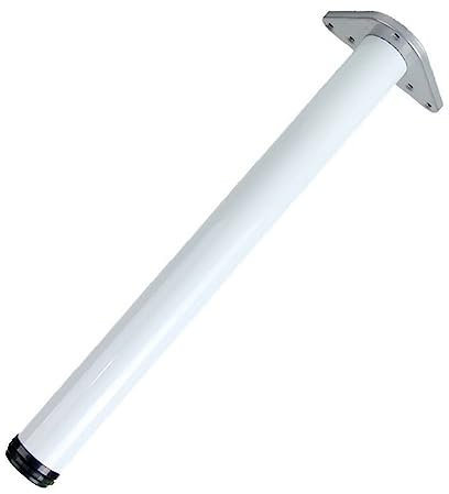 YUJIANHUAA Pieds de Table Réglables,Pied de Meubles Métal Alliage d'aluminium,Pied de Meuble pour Bureau,Table de Cuisine,Plan de Travail,avec Coussin de Protection et vis,1 Pièce (H: 65cm)