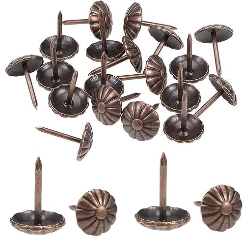 Polsternägel, 2,2 cm Möbelnägel, Polsternägel für Möbel, DIY, Dekoration, DIY-Projekt, Heimdekoration (rotes Kupfer)