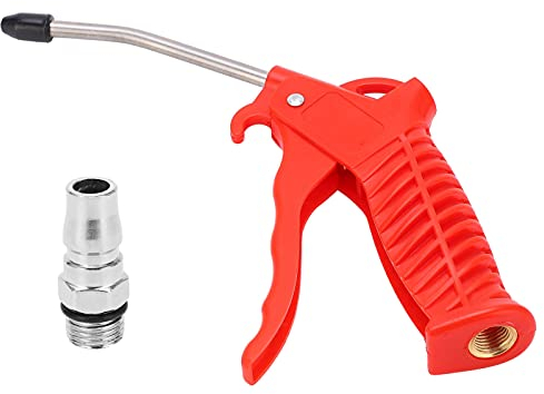 Plumeau de Ligne, Pistolet de Soufflage d'air, Noyau de Cuivre Haute Pression, Buse de Débit de Compresseur Pneumatique en Plastique, Plumeau d'air Rouge, Accessoires de
