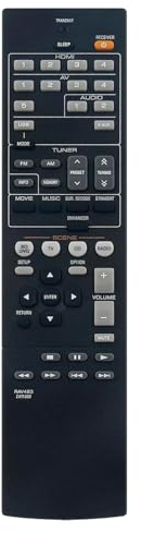 ALLIMITY RAV463-ZA11350 Ersatz Fernbedienung passend für Yamaha AV Receiver RAV463 ZA11350 RX-V373 RX-V375 RX-V375BL HTR-3065 HTR-3066