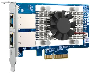 QNAP QXG-10G2T Dual-Port 2X 10GbE RJ45 PCIe 3.0 x4 Netzwerk-Karte Network Card