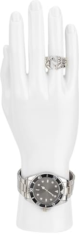 PH PandaHall Mano Espositore Gioielli Bianco Supporto per Gioielli Modello Mano Destra, Oggetti di Fotografia Decorazione della Casa per Il Display Anello Bracciali Collane