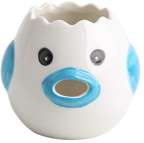 2XK-NOV Niedlicher Eiertrenner, Ei Separator, Eiweißseparator, küche Gadgets backen Werkzeug, Keramik Eigelbtrenner