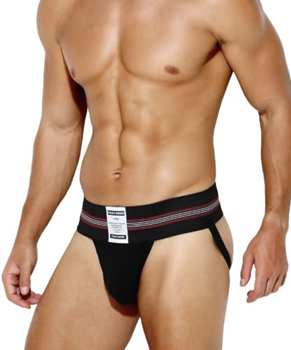 Casey Kevin Jockstrap Männer Suspensorium Herren Unterwäsche Sport | 7.5cm Breiter Bund Atmungsaktive Sportunterwäsche Tiefschutz Herren S-3XL