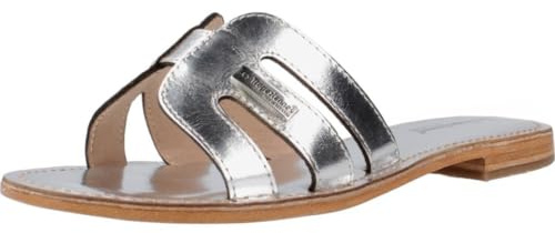 LES TROPEZIENNES PAR M. BELARBI Femme Damia Chaussures Ville Mule et Sabot, Argent, 37