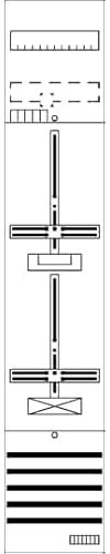 Zählerfeld 9RE 1Z1R mit Zählerkreuz STRIEBEL & JOHN DF19G11
