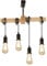 Osairous Deckenlampe Hängend Vintage, Holz Deckenlampe, 4-Licht Lampen Wohnzimmer, E27 Deckenleuchte Küche, Schlafzimmerlampe