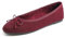 Feversole Ballerina Velluto Colorata con Cuscino in Memory Foam per amaretti da Donna Velluto a Coste Borgogna 40 EU