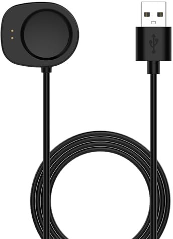 Chofit Cargador compatible con Amazfit T-rex 3, cable de carga USB de repuesto de 100 cm, cable de alimentación para reloj inteligente T-rex3