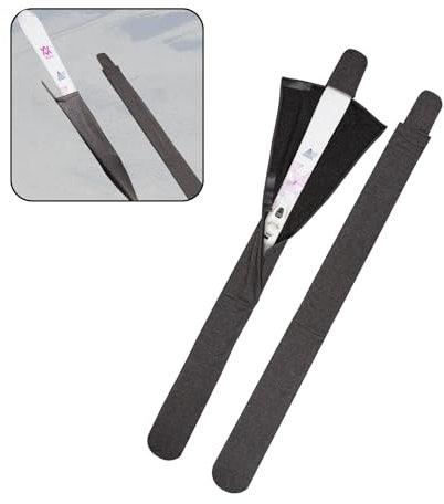 2PCS Snow Skis Protection Fabric Soft Sleeve Cover,Adjustable Upgraded Snowboard Protection Cover,Snow Skis Travel Sleeve Suitable for 155 to 170 Snowboards,Fit in Bag Storage Transport Protection (M)