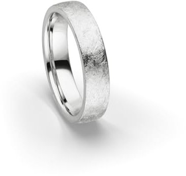Kolibri Rings Eismatt Sterling Silber 925 Freundschaftsring Partnerring Verlobungsring Unisex Ring - Inkl. Gratis Gravur und Etui