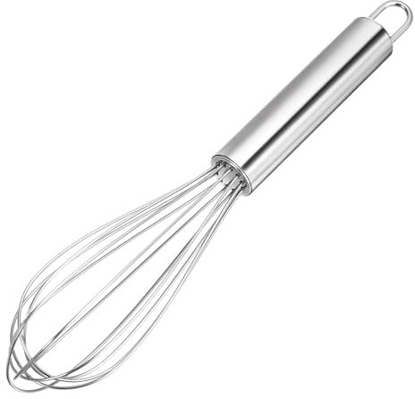 Qianyu Stainless Steel Balloon Whisk Professional Kitchen Whisk for Whisking Blending Beating Stirring Cheese Coffee Eggs