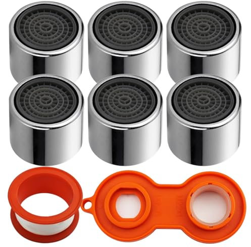 SHSMPXOY Aireador Grifo M22 Filtro Grifo de Lavabo de Cocina 6 Piezas Boquilla Grifo Cocina Filtro para Grifo Filtro Grifo Cocina para Baños y Cocinas