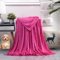 GAIFNAG Dicke Kuscheldecke Flauschig 150 x 400 cm 230 G/M² Flanell Extra Weich, Waschbar Fleecedecke - Sofadecke für Bett Sofa Schlafzimmer Büro Home, Rosenrot