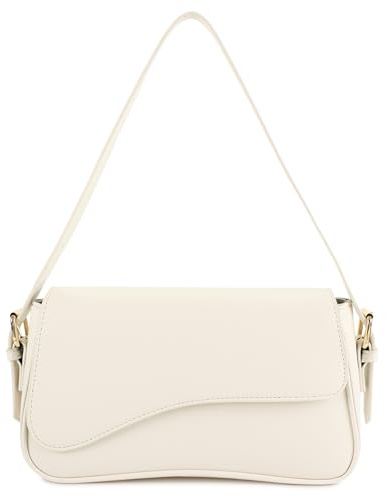 Barabum Shoulder Bag for Women,Y2K Trendy Purse Vegan Leather Hobo Handbags,Clutch Saddle Bag with 2 Removable Straps