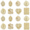 SUNNYCLUE 1 scatola 32 pezzi 8 stili Ciondolo Floreale Oro Rosa Fiore Ciondolo In Lega di Metlega Sfuso Romantico Cuore Ovale Quadrato Fiori A Tema Ciondolo per Creazione di Gioielli Ciondoli Braccial