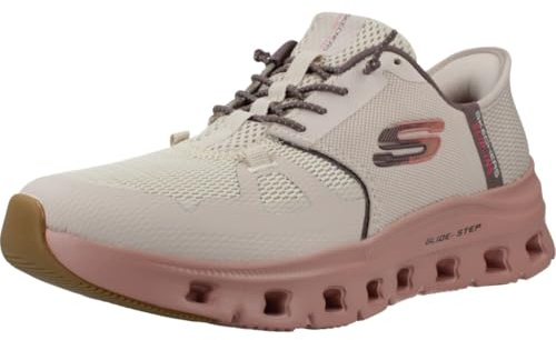 Skechers Damen Glide-Step Pro Slip-InTurnschuhe, Taupe Mesh/Multi Trim, 41 EU