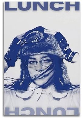 HNXINGYU Billie Eilish Poster, Kunstleinwand, dekorativer ästhetischer Druck, Dekorposter, 30 x 45 cm, ungerahmter Stil