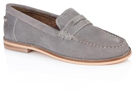 Silver Street London Ellie Premium Suede Leather Women's Loafers & Moccasins Extra Padded Breathable Summer Shoes for Women Comfortable Moccassins Slip On Flats