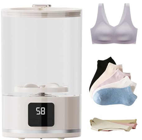 Petit Lave-Linge Petit Lave-Linge Électrique Compact | Laveuse Sous-Vêtements Pour Maison, Hôtel, Compact, Camping-Car, Petit Appartement, Extérieur, Camping, Randonnée, Trekking