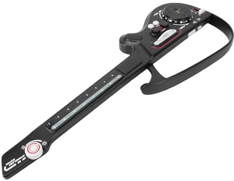 Fockety Guitare électrique pour Enfants, Guitare Bluetooth Pliable sans Cordes pour Enfants, pour Tout-Petits avec Platine DJ, Lumières LED et Batterie Rechargeable pour Garçons et Filles âgés de 3,