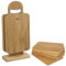 Breakfast Trays And Serving Boards Set Of 6 With Stand - Chopping Board Bamboo Set