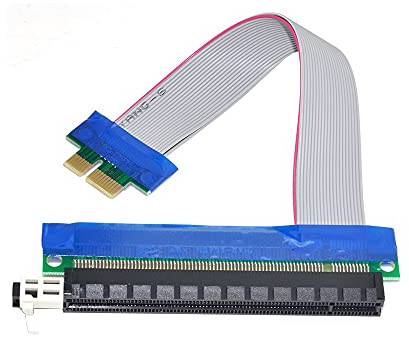 YC CY PCI-E 1 x A 16 x prolunga Cavo Adattatore convertitore Extender Riser Flex 20 cm