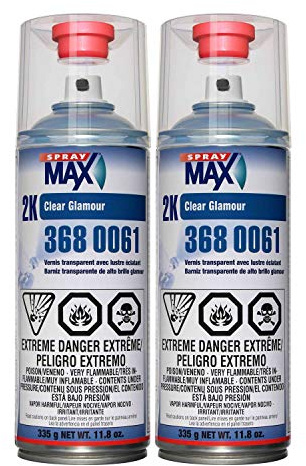 Spray max USC 2k High Gloss Clearcoat Aerosol (2 PACK)