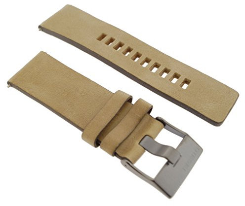 Diesel Uhrband Wechselarmband LB-DZ7342 Original Ersatzband DZ 7342 Uhrenarmband Leder 26 mm Beige