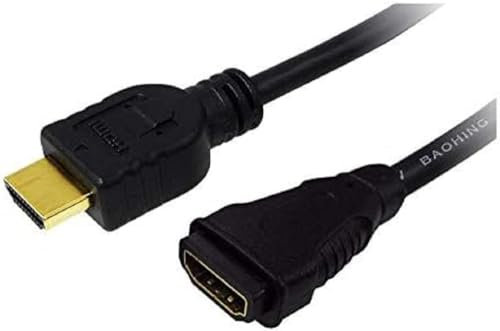 LogiLink CH0058 Câble HDMI 1.4 Mâle/Femelle 5 m Noir