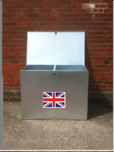 Asa Metal Products Large Galvanised Feed Bin With Two Comparments