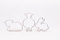 Schaf stehend, Schaf, Hase, 3er Set Ostern, Ausstecher, Ausstechform aus Edelstahl