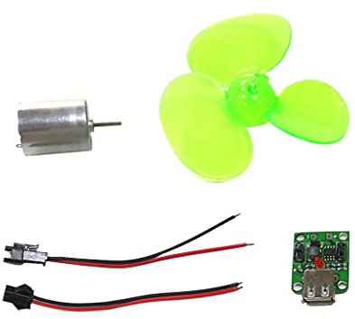 B Baosity Mini Generador Eólico Generador de Viento Motor de Turbina de Viento Modelo de Turbina de Viento Juguete Educativo para Montar Adecuado para Manualida, Multicolor, I