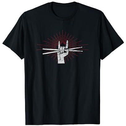 Drumsticks Schlagzeug Schlagzeuger Drummer Rock Band Musiker T-Shirt