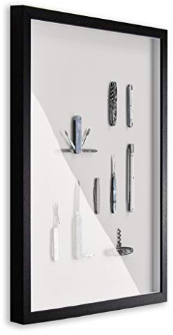 BIRAPA Objektrahmen Talon SPACE 40x60 cm Schwarz Gemasert 3D Bilderrahmen zum Befüllen